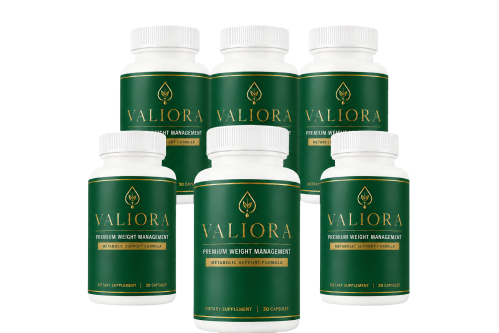 Valiora six bottle 180-day supply package